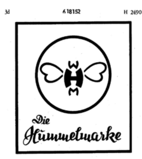 Die Hummelmarke Logo (DPMA, 26.02.1951)