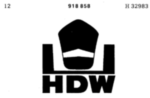 HDW Logo (DPMA, 30.04.1969)