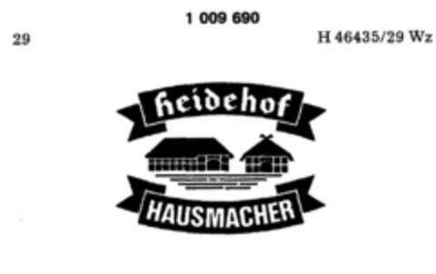 heidehof HAUSMACHER Logo (DPMA, 08.08.1979)