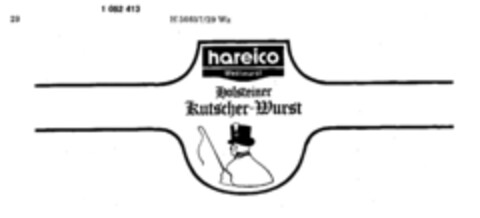 hareico Mettwurst Holsteiner Kutscher-Wurst Logo (DPMA, 20.01.1983)