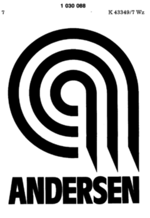 ANDERSEN Logo (DPMA, 22.05.1981)