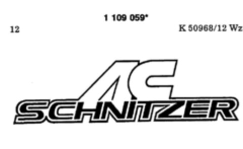 AC SCHNITZER Logo (DPMA, 12.03.1987)