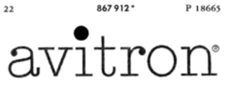 avitron Logo (DPMA, 29.01.1970)