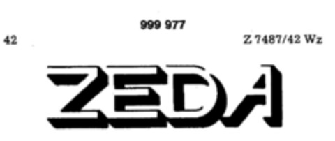 ZEDA Logo (DPMA, 04/02/1979)