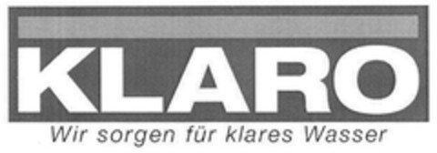 KLARO Wir sorgen für klares Wasser Logo (DPMA, 22.07.2011)