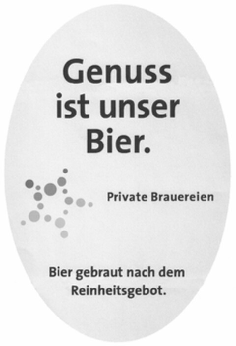 Genuss ist unser Bier. Logo (DPMA, 10/10/2012)