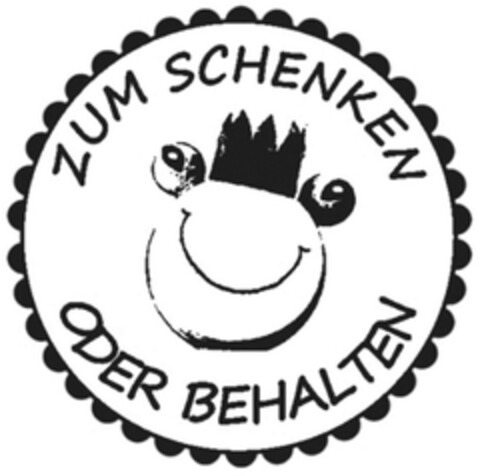 ZUM SCHENKEN ODER BEHALTEN Logo (DPMA, 15.06.2015)