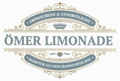 ·ERFRISCHEND & UNVERFÄLSCHT· ÖMER LIMONADE ·REZEPTUR AUS DEM FRANKFURTER HOF· Logo (DPMA, 20.10.2016)