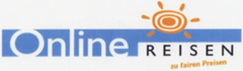 Online REISEN zu fairen Preisen Logo (DPMA, 27.08.2004)