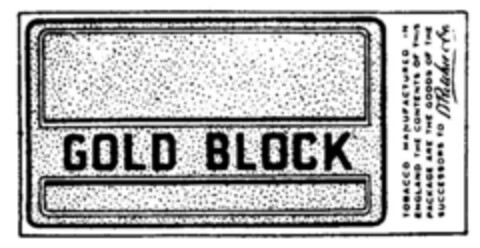 GOLD BLOCK Logo (DPMA, 14.08.1953)