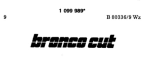 bronco cut Logo (DPMA, 10/15/1986)
