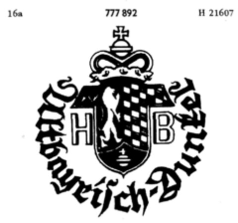HB Altbayrisch-Dunkel Logo (DPMA, 22.06.1962)