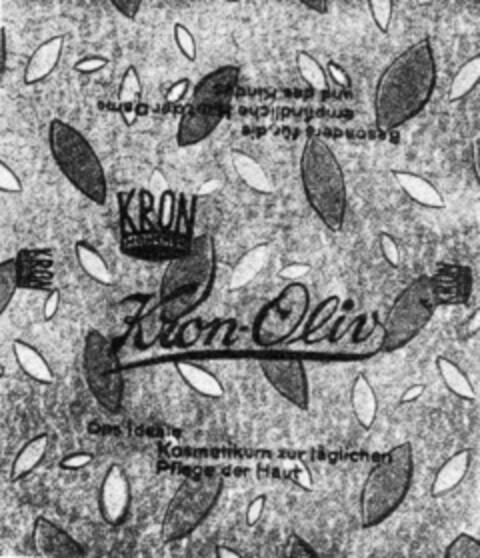 Kron-Oliv Das ideale Kosmetikum zur täglichen Pflege  der Haut Logo (DPMA, 31.12.1931)