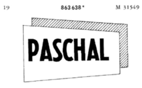 PASCHAL Logo (DPMA, 14.08.1969)