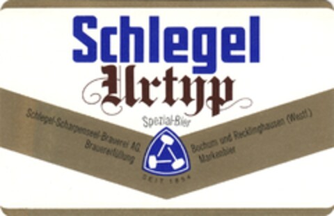 Schlegel Urtyp Spezial-Bier Logo (DPMA, 01.12.1967)