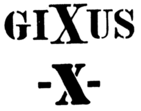 GIXUS X Logo (EUIPO, 08.11.1996)