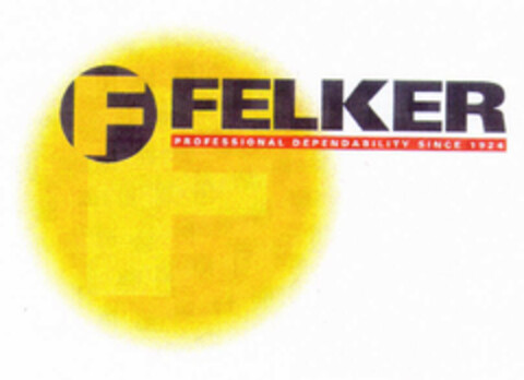 F FELKER PROFESSIONAL DEPENDABILITY SINCE 1924 Logo (EUIPO, 02/06/2001)