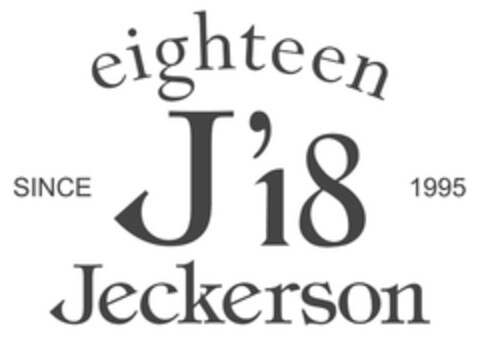 EIGHTEEN J'18 JECKERSON SINCE 1995 Logo (EUIPO, 12/14/2011)