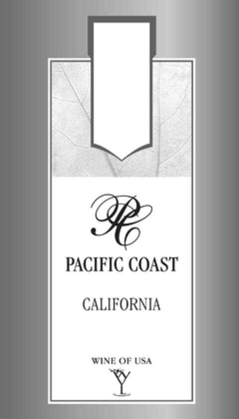 PACIFIC COAST, CALIFORNIA, WINE OF USA Logo (EUIPO, 02.02.2012)