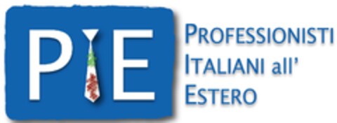 PIE PROFESSIONISTI ITALIANI all'ESTERO Logo (EUIPO, 06/26/2013)