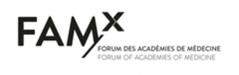 FAMx FORUM DES ACADÉMIES DE MÉDECINE FORUM OF ACADEMIES OF MEDICINE Logo (EUIPO, 01/31/2014)