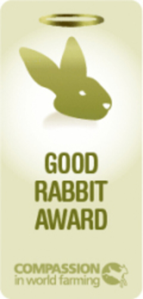 GOOD RABBIT AWARD COMPASSION IN WORLD FARMING Logo (EUIPO, 01.09.2014)