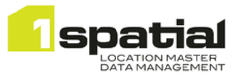 1 spatial LOCATION MASTER DATA MANAGEMENT Logo (EUIPO, 12.10.2018)
