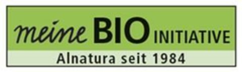 meine BIO INITIATIVE Alnatura seit 1984 Logo (EUIPO, 29.06.2023)