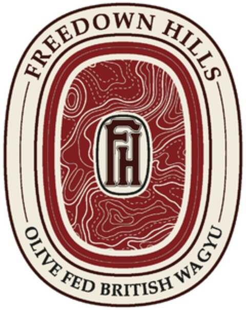 FREEDOWN HILLS FH OLIVE FED BRITISH WAGYU Logo (EUIPO, 20.03.2024)