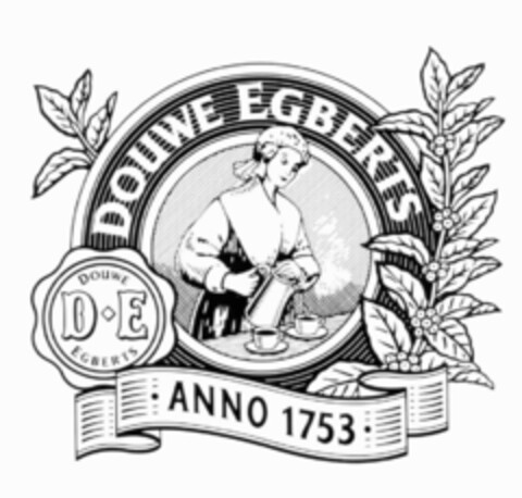 DOUWE EGBERTS D E ANNO 1753 Logo (EUIPO, 01.04.1996)