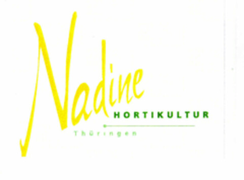 Nadine HORTIKULTUR Thüringen Logo (EUIPO, 11.08.1997)