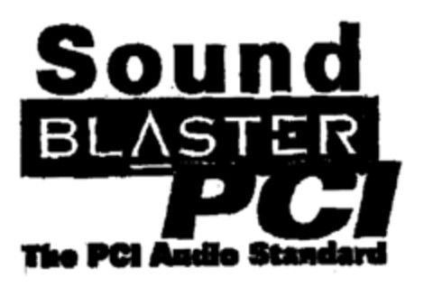 Sound BLASTER PCI The PCI Audio Standard Logo (EUIPO, 31.07.1998)