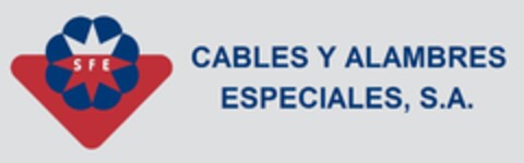 SFE CABLES Y ALAMBRES ESPECIALES, S.A. Logo (EUIPO, 29.12.2015)