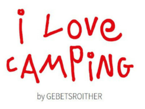 I LOVE CAMPING BY GEBETSROITHER Logo (EUIPO, 10/18/2019)