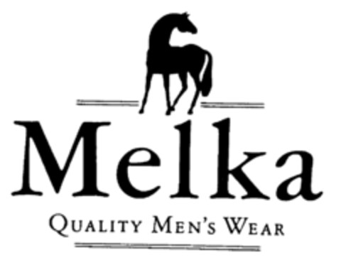 MELKA (QUALITY MEN'S WEAR) Logo (EUIPO, 01.04.1996)