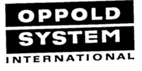 OPPOLD SYSTEM INTERNATIONAL Logo (EUIPO, 04/01/1996)