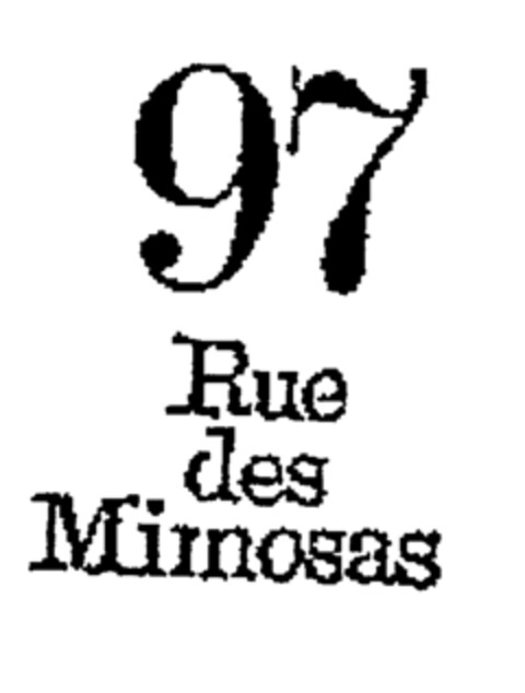 97 Rue des Mimosas Logo (EUIPO, 06/27/1996)