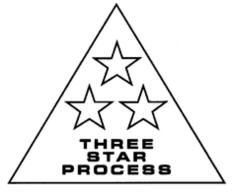 THREE STAR PROCESS Logo (EUIPO, 04.05.1998)