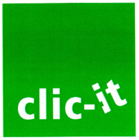 clic-it Logo (EUIPO, 28.07.1999)