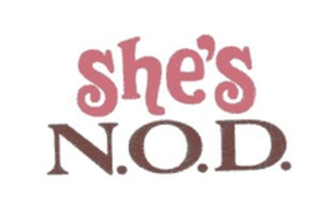 she's N.O.D. Logo (EUIPO, 20.07.2006)