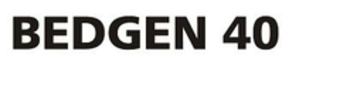 BEDGEN 40 Logo (EUIPO, 05/24/2007)