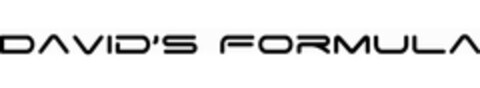 DAVID'S FORMULA Logo (EUIPO, 09/11/2008)