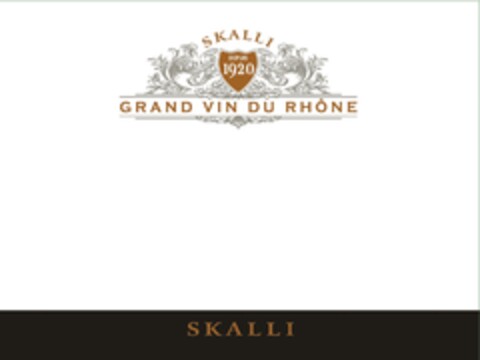 SKALLI DEPUIS 1920  GRAND VIN DU RHONE SKALLI Logo (EUIPO, 19.08.2010)