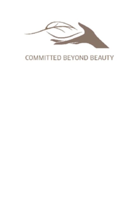 COMMITTED BEYOND BEAUTY Logo (EUIPO, 06/25/2013)