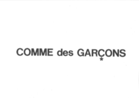 COMME des GARÇONS Logo (EUIPO, 04/17/2014)