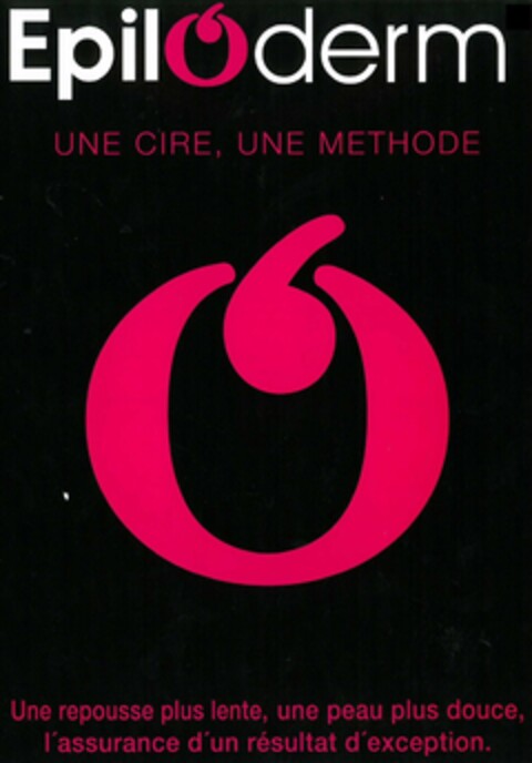 Epiloderm UNE CIRE, UNE METHODE Une repousse plus lente, une peau plus douce, l’assurance d’un résultat d'exception. Logo (EUIPO, 21.01.2015)