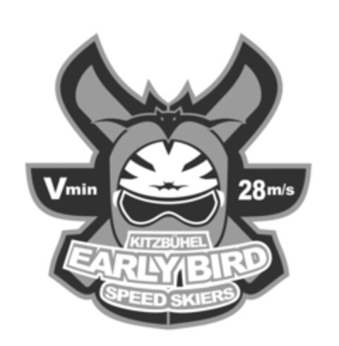 Vmin 28m/s KITZBÜHEL EARLY BIRD SPEED SKIERS Logo (EUIPO, 23.02.2015)