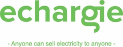 echargie - Anyone can sell electricity to anyone - Logo (EUIPO, 27.04.2018)