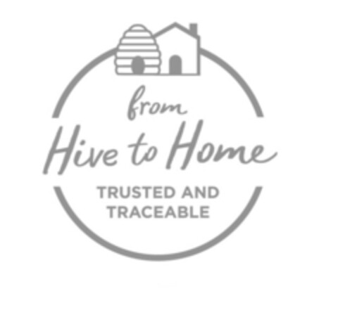 FROM HIVE TO HOME TRUSTED AND TRACEABLE Logo (EUIPO, 13.12.2018)