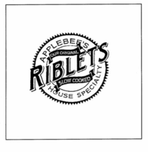 RIBLETS Applebee's House Specialty Logo (EUIPO, 02.05.1996)